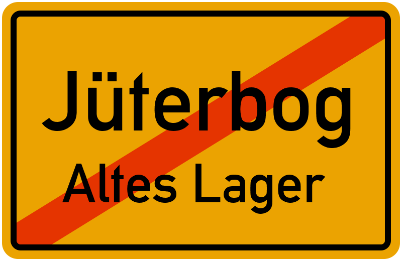 Ortsschild Jüterbog