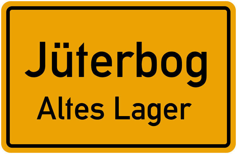 Ortsschild Jüterbog