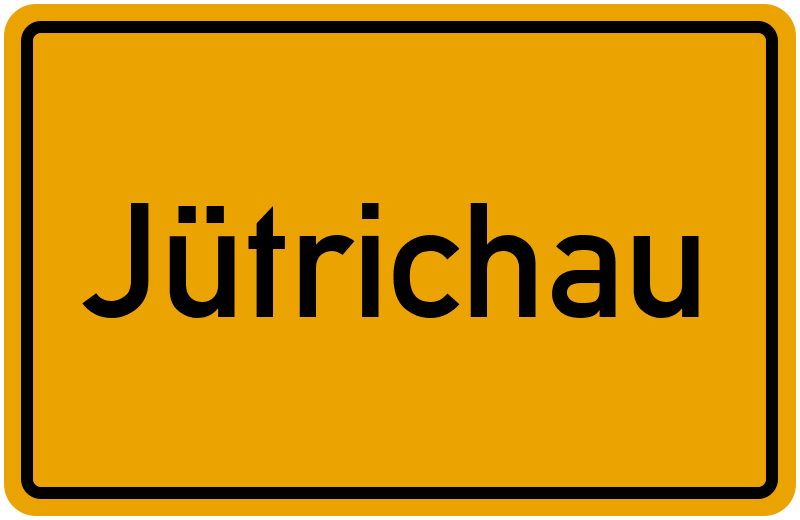 Ortsschild Jütrichau