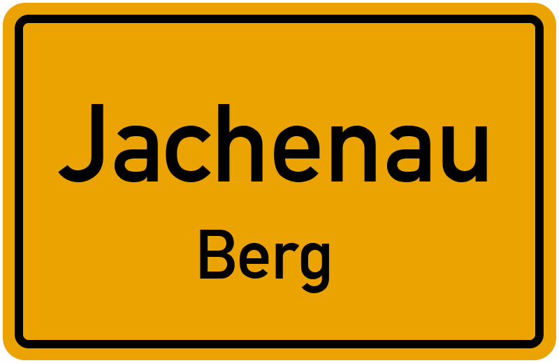 Ortsschild Jachenau