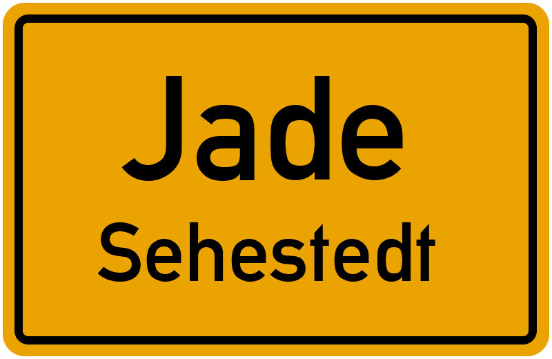 Ortsschild Jade