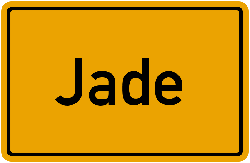 Ortsschild Jade