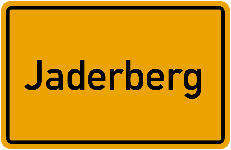 Ortsschild Jaderberg