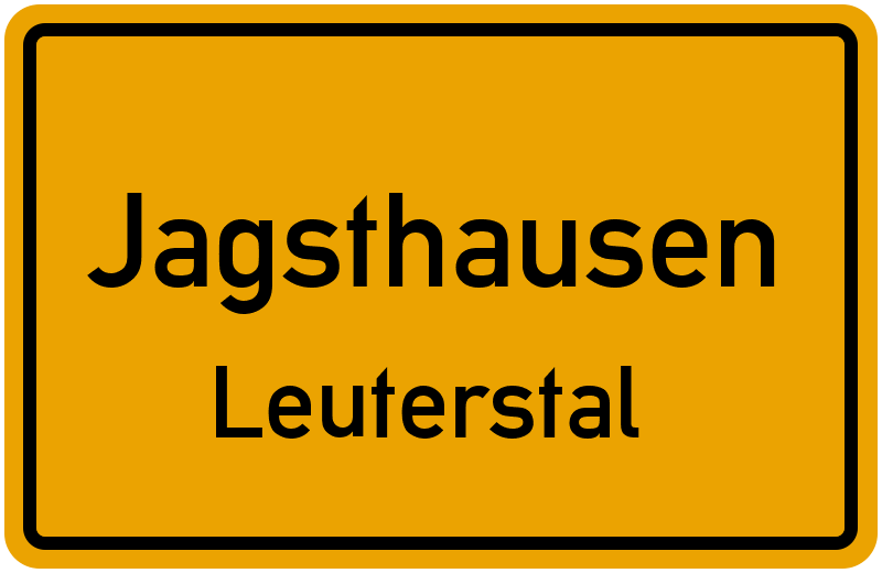 Ortsschild Jagsthausen