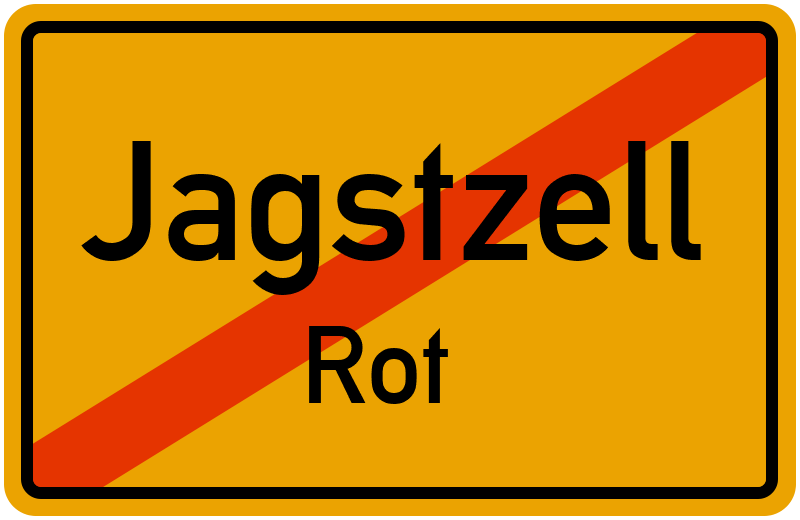 Ortsschild Jagstzell