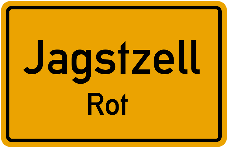 Ortsschild Jagstzell