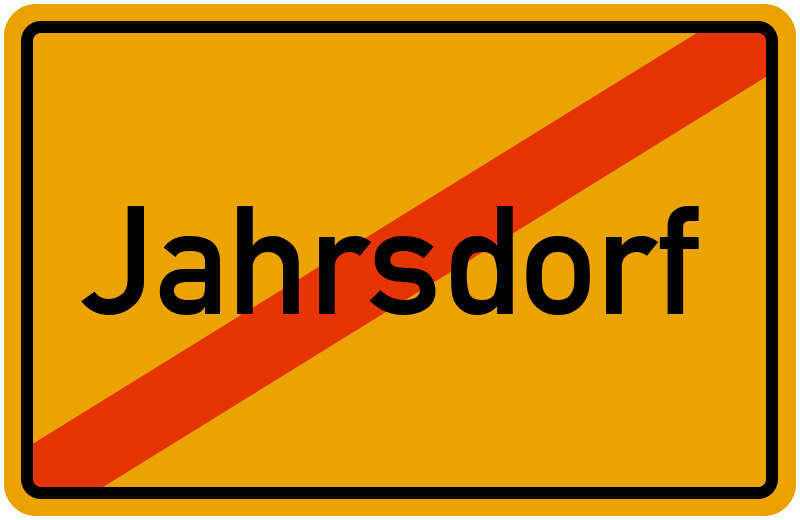 Ortsschild Jahrsdorf