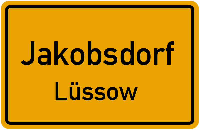 Ortsschild Jakobsdorf