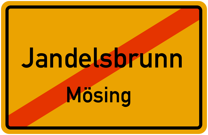 Ortsschild Jandelsbrunn