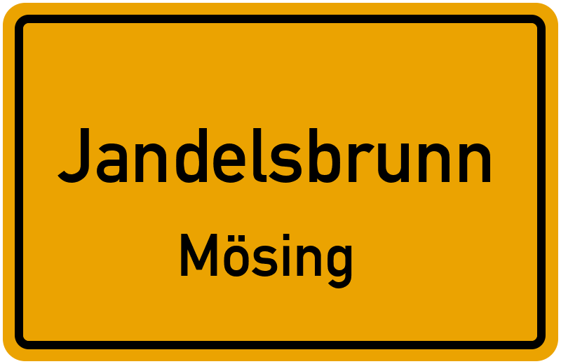 Ortsschild Jandelsbrunn