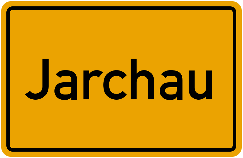 Ortsschild Jarchau
