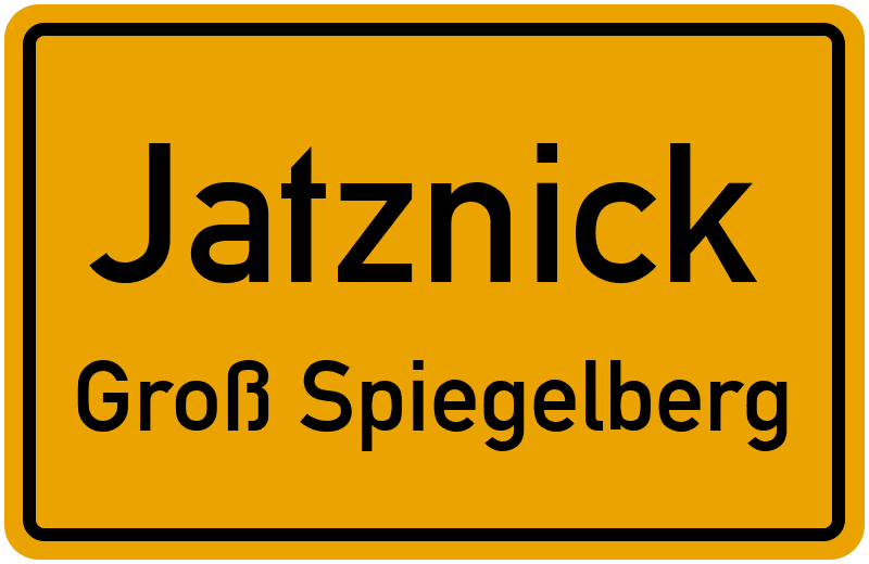 Ortsschild Jatznick