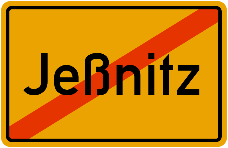 Ortsschild Jeßnitz