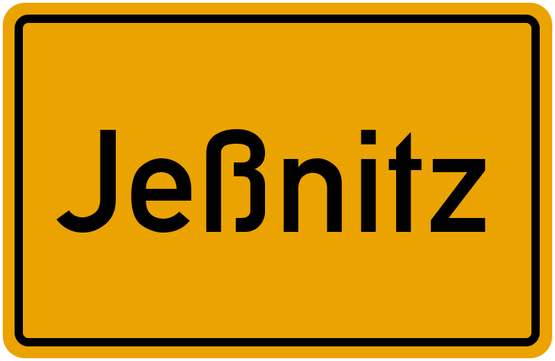 Ortsschild Jeßnitz