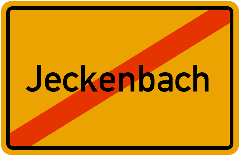 Ortsschild Jeckenbach