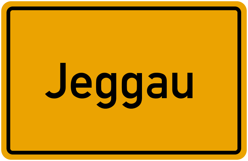 Ortsschild Jeggau