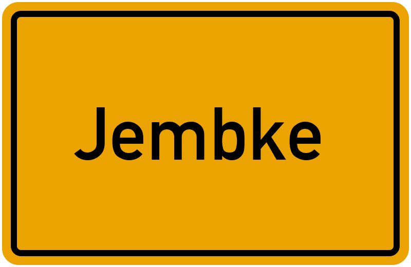 Ortsschild Jembke