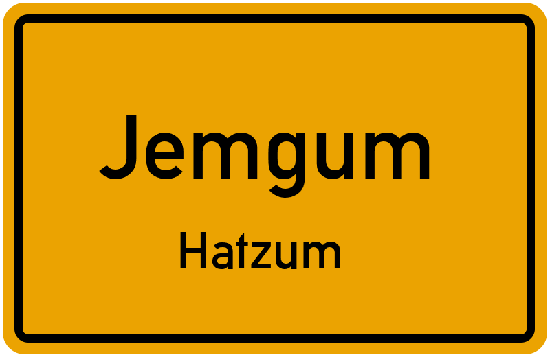 Ortsschild Jemgum
