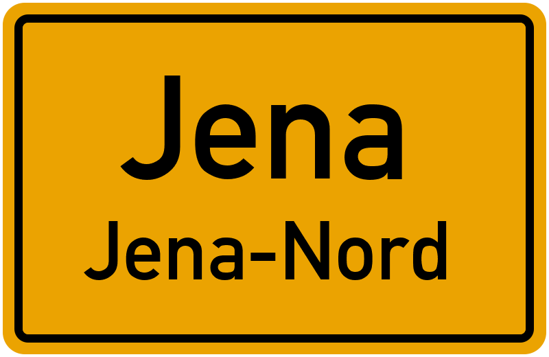 Ortsschild Jena