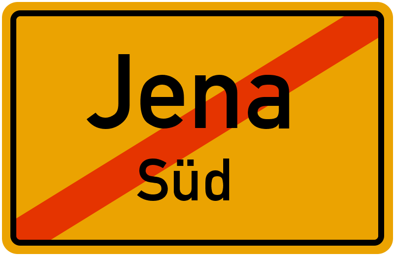Ortsschild Jena