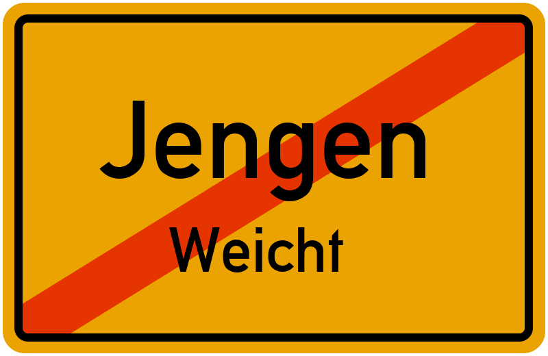 Ortsschild Jengen