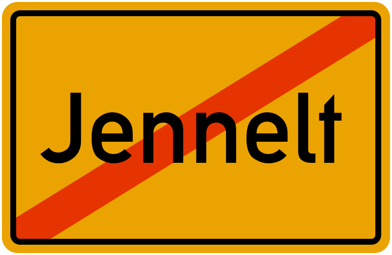 Ortsschild Jennelt