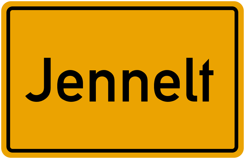 Ortsschild Jennelt