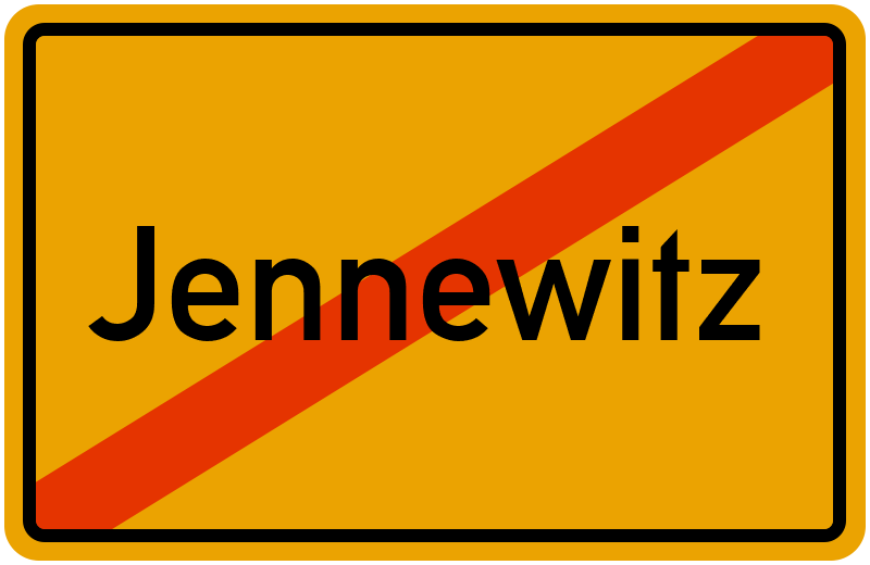 Ortsschild Jennewitz