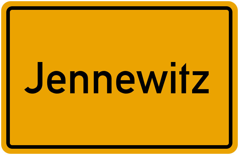Ortsschild Jennewitz