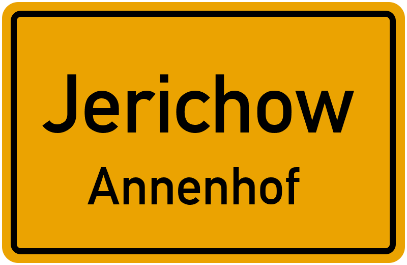 Ortsschild Jerichow