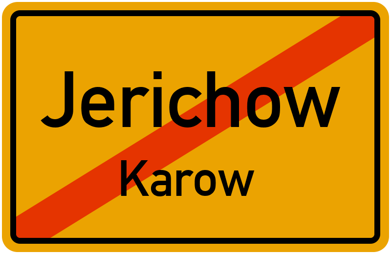 Ortsschild Jerichow