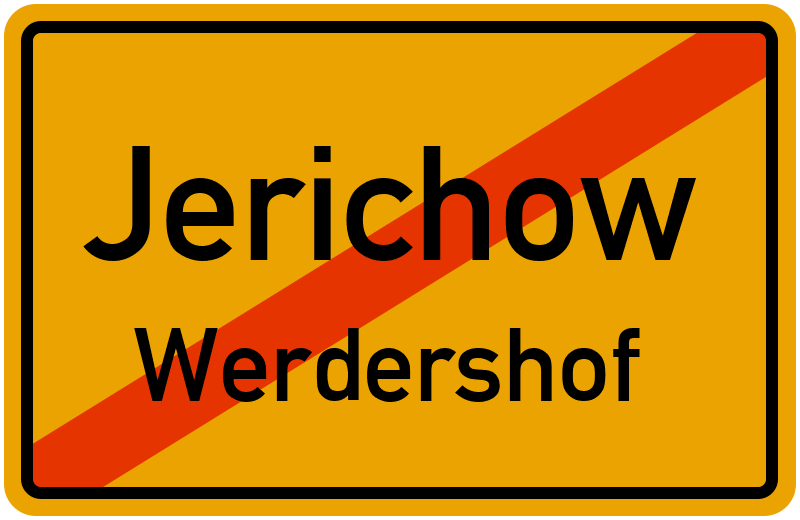 Ortsschild Jerichow