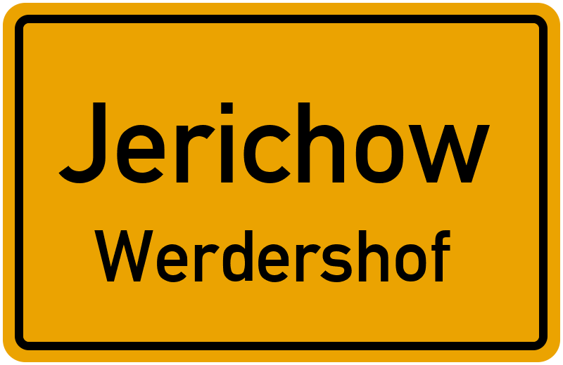 Ortsschild Jerichow