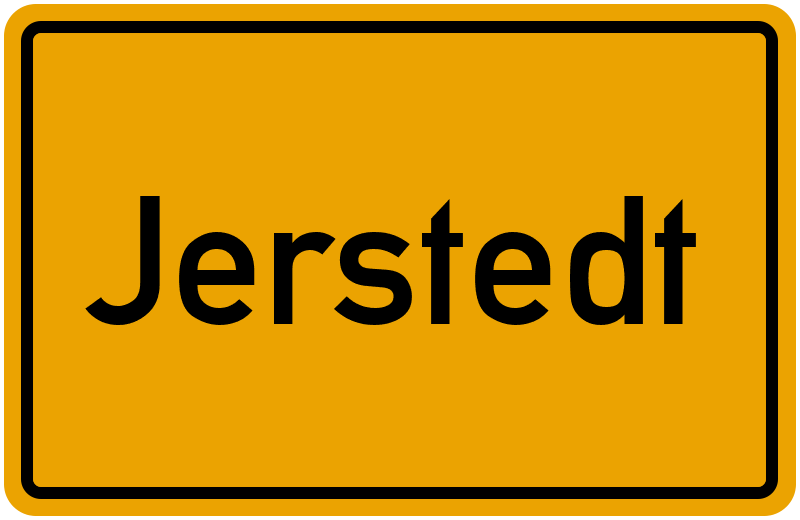 Ortsschild Jerstedt