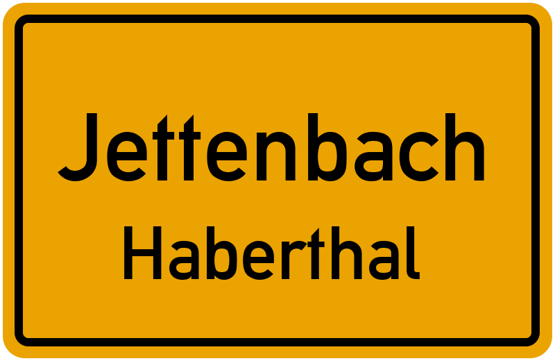 Ortsschild Jettenbach