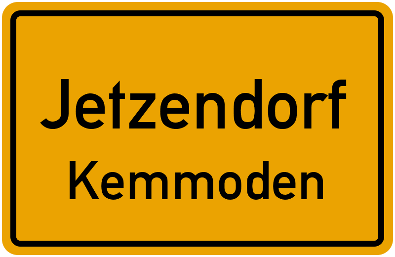 Ortsschild Jetzendorf
