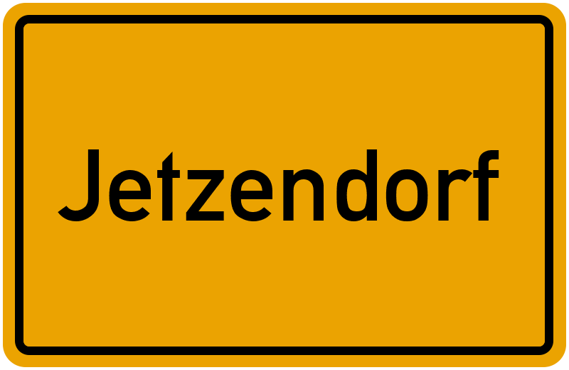 Ortsschild Jetzendorf