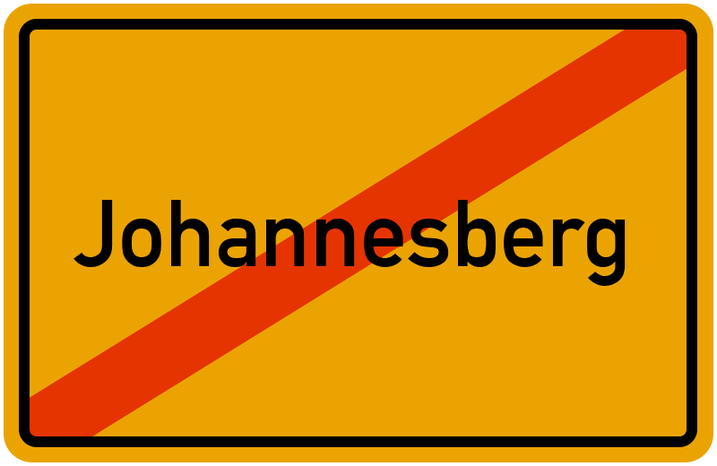 Ortsschild Johannesberg