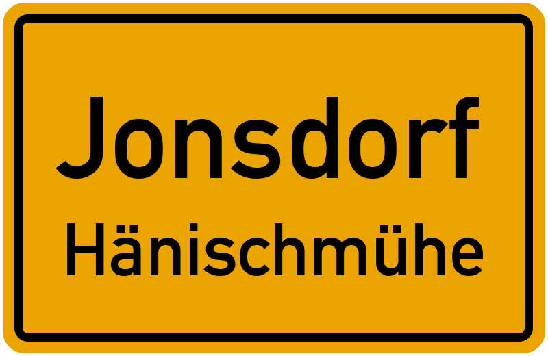 Ortsschild Jonsdorf