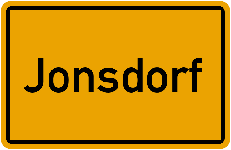 Ortsschild Jonsdorf