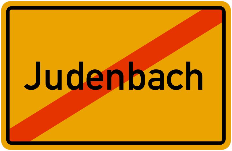 Ortsschild Judenbach