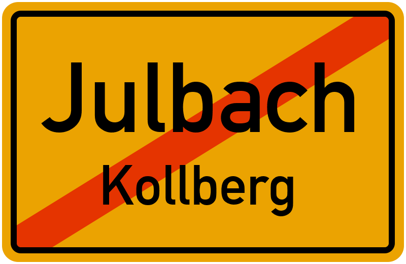 Ortsschild Julbach