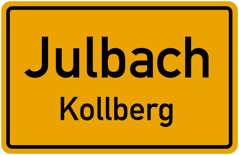 Ortsschild Julbach