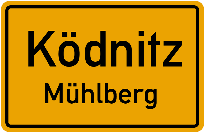 Ortsschild Ködnitz