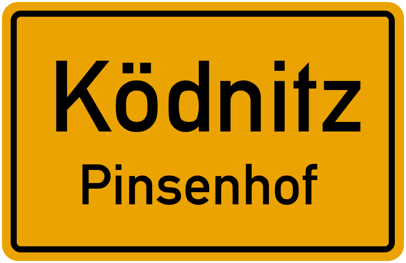 Ortsschild Ködnitz