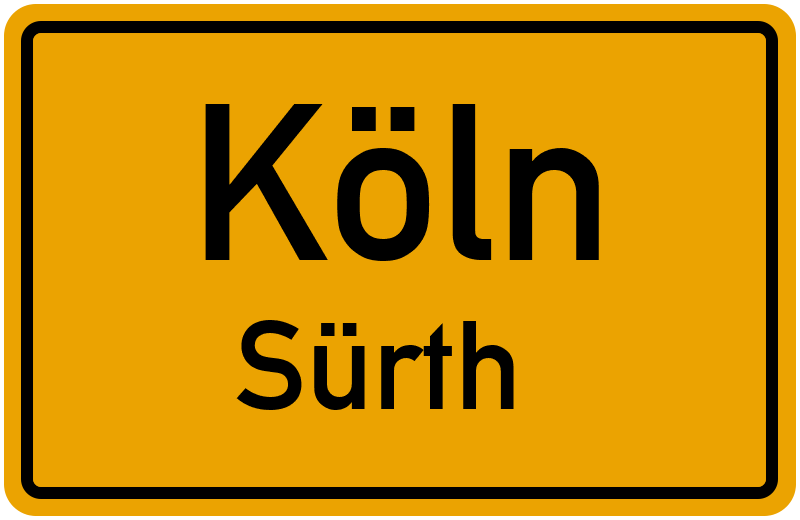 Ortsschild Köln