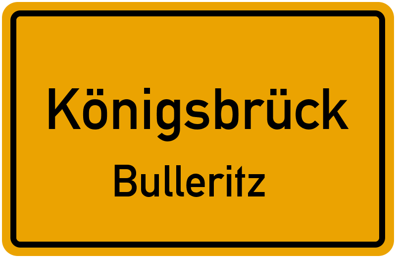 Ortsschild Königsbrück