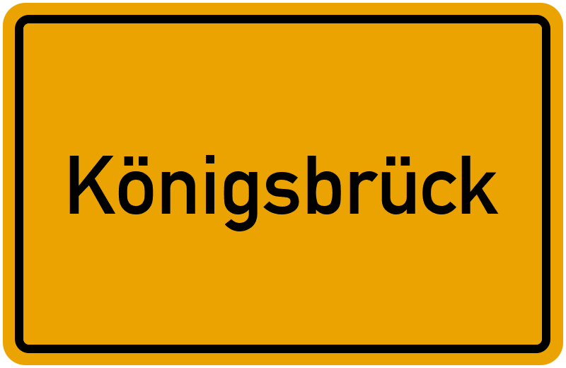 Ortsschild Königsbrück