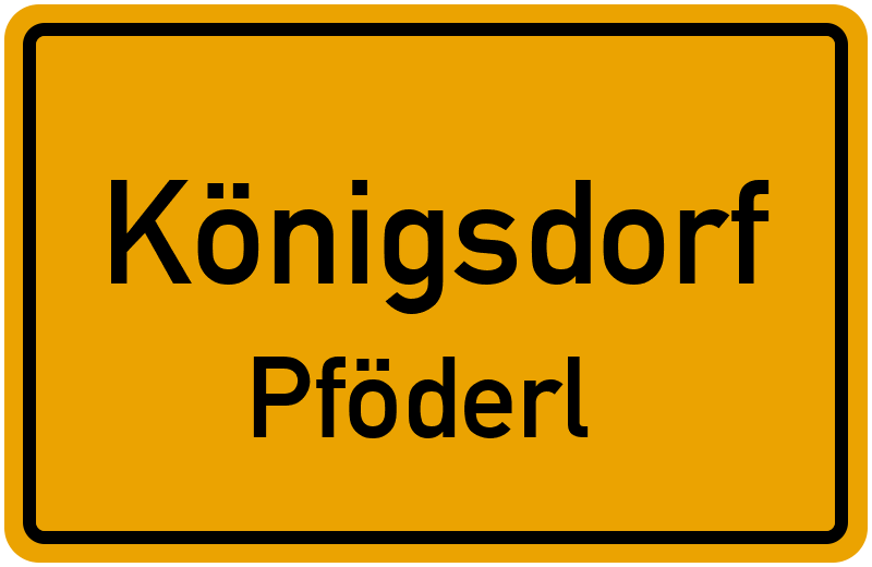 Ortsschild Königsdorf