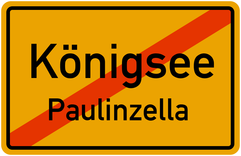 Ortsschild Königsee